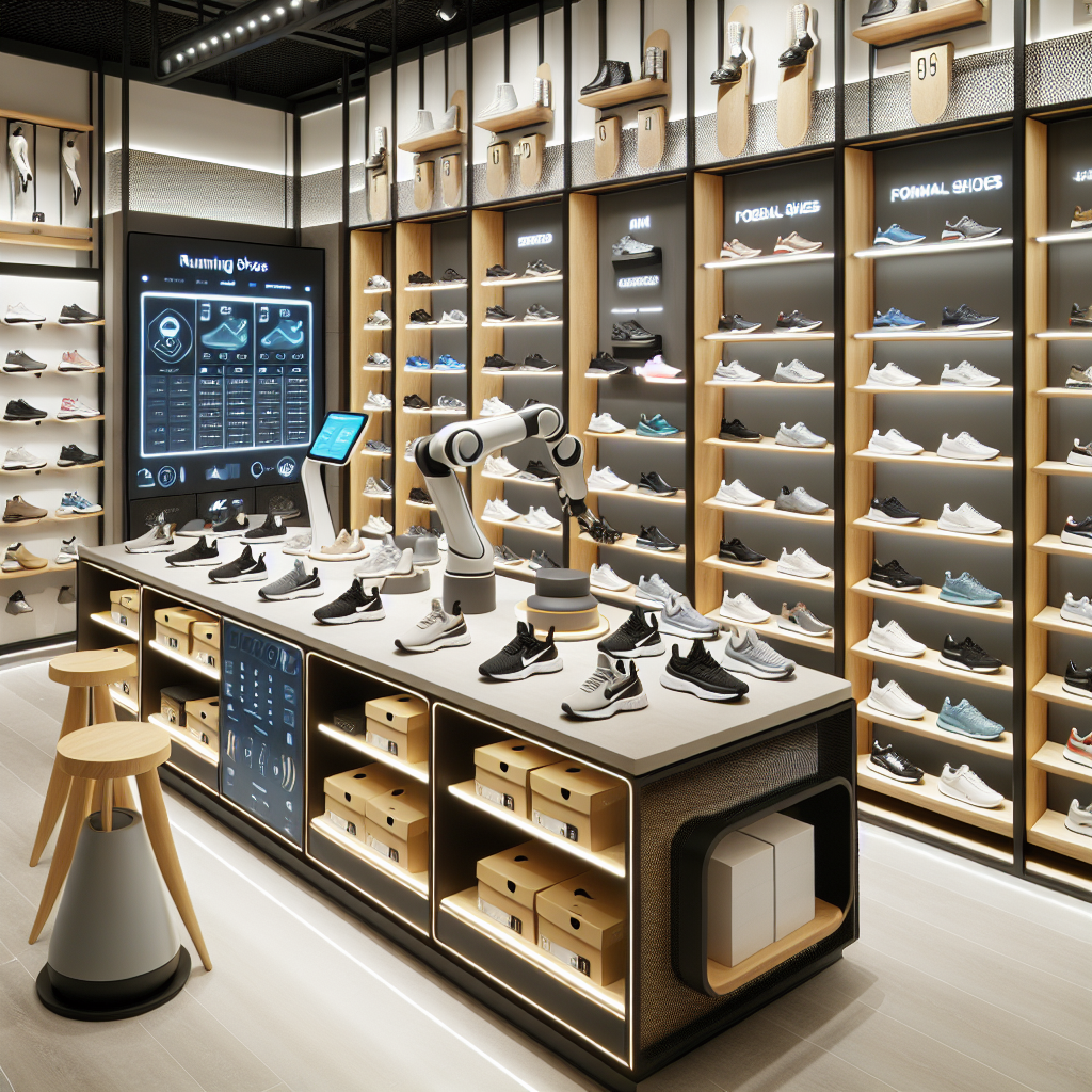 🏅 AI Art Innovation Award  Shih Chien University Lin Youchen - AI Smart无人 Shoe Store